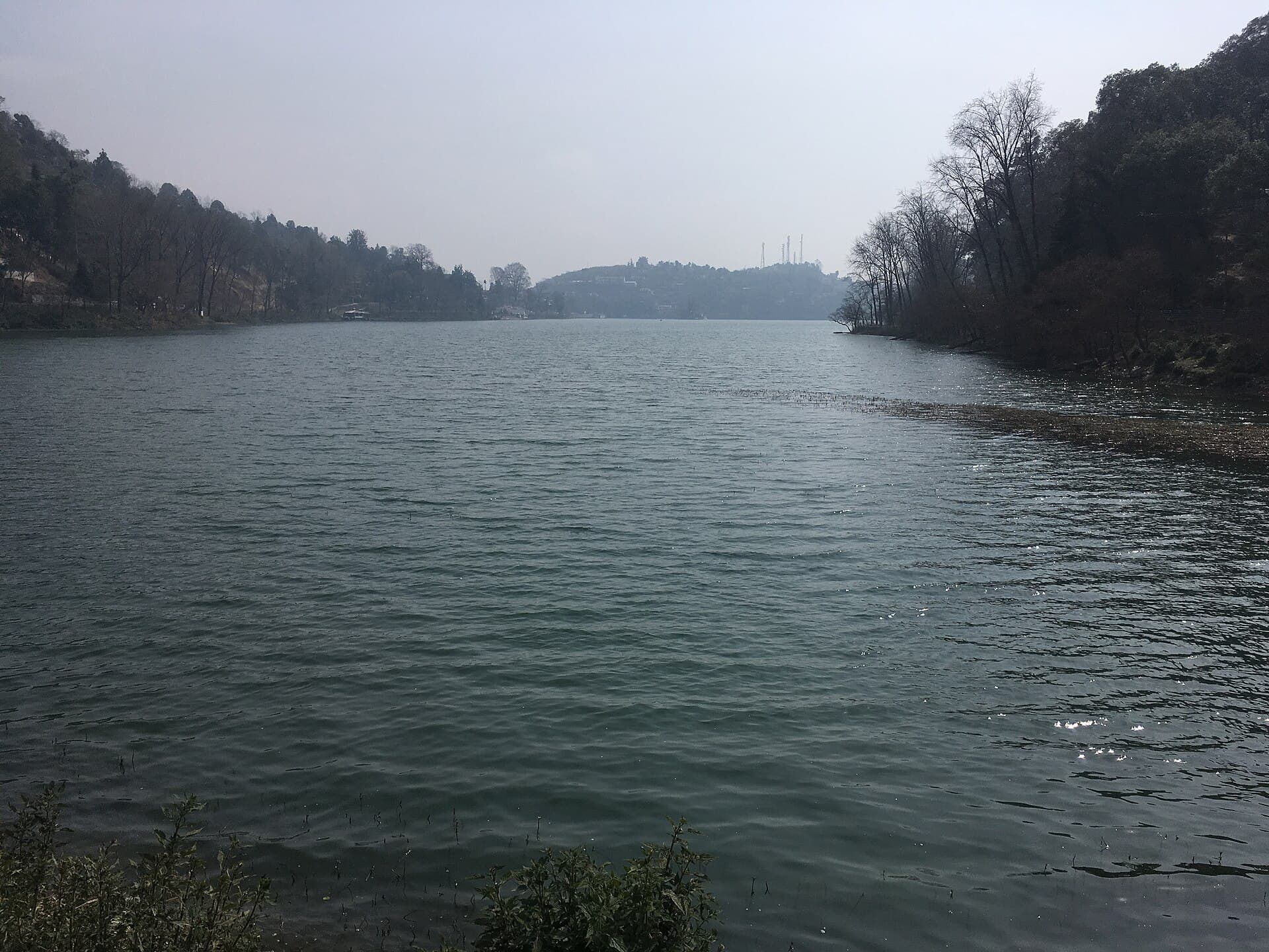 Winter hills around Bhimtal near Nainital