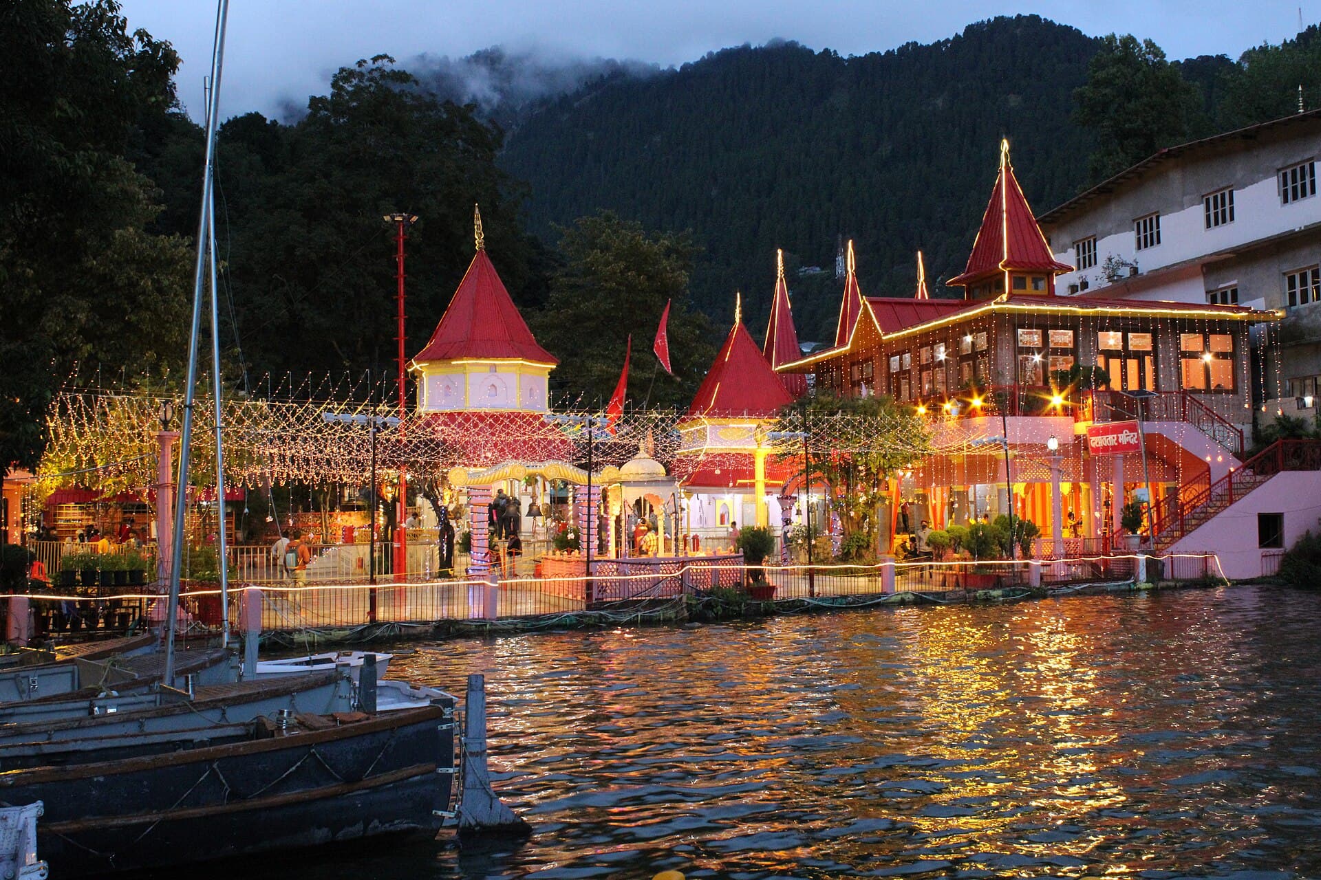 Temple visit atmosphere in the Nainital hills