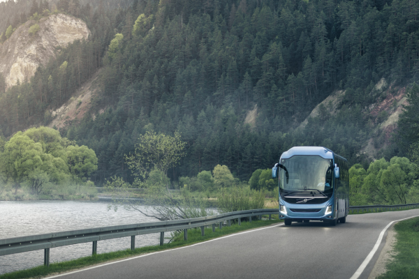 Picture of a Volvo bus.
